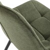 Jídelní židle, zelená, látka, HC-T1130 GRN2