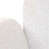 Jídelní židle, bílá, látka, HC-993 WT2