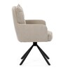 Jídelní židle, béžová, manšestrová látka, HC-X1128 LAN2