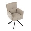 Jídelní židle, béžová, manšestrová látka, HC-X1128 LAN2