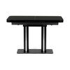 Jídelní stůl rozkládací 120-160x80 cm, mdf, černá, HT-D1926 BK