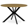 Kulatý jídelní stůl 120x120cm, mdf, divoký dub, HT-F4120 OAK