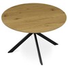 Kulatý jídelní stůl 120x120cm, mdf, divoký dub, HT-F4120 OAK
