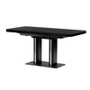 Jídelní stůl rozkládací 120-160x80 cm, mdf, černá, HT-D1926 BK
