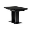 Jídelní stůl rozkládací 120-160x80 cm, mdf, černá, HT-D1926 BK