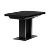 Jídelní stůl rozkládací 120-160x80 cm, mdf, černá, HT-D1926 BK