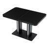 Jídelní stůl rozkládací 120-160x80 cm, mdf, černá, HT-D1926 BK