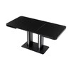 Jídelní stůl rozkládací 120-160x80 cm, mdf, černá, HT-D1926 BK