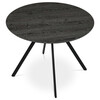 Kulatý jídelní stůl 100x100cm, lamino, šedý dub, HT-R5010 GREY