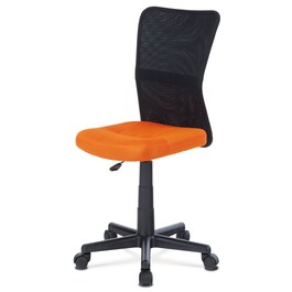 Dětská židle, výškově nastavitelná, oranžová síťovina, KA-2325 ORA