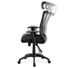 Kancelářská židle, synchronní mechanismus, černá síťovina, KA-A186 BK