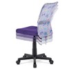 Dětská židle, výškově nastavitelná, fialová síťovina, KA-2325 PUR