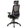 Kancelářská židle, synchronní mechanismus, černá síťovina, KA-A186 BK