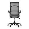 Kancelářská židle, houpací mechanismus, šedá síťovina, KA-A182 BK