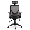 Kancelářská židle, synchronní mechanismus, černá síťovina, KA-A186 BK