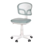 Dětská židle, výškově nastavitelná, modrá síťovina, KA-C801 BLUE