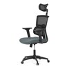 Kancelářská židle, houpací mechanismus, šedá síťovina, KA-B1025 GREY