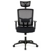 Kancelářská židle, houpací mechanismus, černá síťovina, KA-B1013 BK