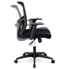 Kancelářská židle, houpací mechanismus, černá síťovina, KA-B1012 BK