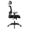 Kancelářská židle, houpací mechanismus, černá síťovina, KA-B1013 BK
