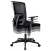 Kancelářská židle, houpací mechanismus, černá síťovina, KA-B1012 BK