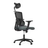Kancelářská židle, houpací mechanismus, šedá síťovina, KA-B1025 GREY