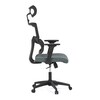 Kancelářská židle, houpací mechanismus, šedá síťovina, KA-B1025 GREY