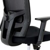 Kancelářská židle, houpací mechanismus, černá síťovina, KA-B1012 BK
