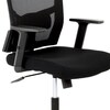 Kancelářská židle, houpací mechanismus, černá síťovina, KA-B1013 BK