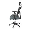 Kancelářská židle, houpací mechanismus, šedá síťovina, KA-B1025 GREY