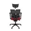 Kancelářská židle, houpací mechanismus, červená síťovina, KA-B1025 BOR
