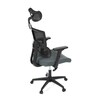 Kancelářská židle, houpací mechanismus, šedá síťovina, KA-B1025 GREY