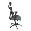 Kancelářská židle, houpací mechanismus, šedá síťovina, KA-B1025 GREY