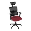 Kancelářská židle, houpací mechanismus, červená síťovina, KA-B1025 BOR
