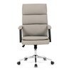 Kancelářské křeslo, houpací mechanismus, béžová ekokůže, KA-D8104 SIL