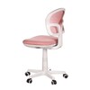 Dětská židle, výškově nastavitelná, růžová síťovina, KA-C801 PINK