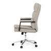 Kancelářské křeslo, houpací mechanismus, béžová ekokůže, KA-D8104 SIL