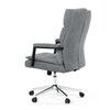 Kancelářské křeslo, houpací mechanismus, šedá látka, KA-D8204 GREY2