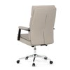 Kancelářské křeslo, houpací mechanismus, béžová ekokůže, KA-D8104 SIL