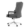 Kancelářské křeslo, houpací mechanismus, šedá ekokůže, KA-D8104 GREY