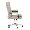 Kancelářské křeslo, houpací mechanismus, béžová ekokůže, KA-D8104 SIL