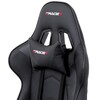 Herní křeslo, houpací mechanismus, černá ekokůže, KA-F03 BK