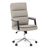 Kancelářské křeslo, houpací mechanismus, béžová ekokůže, KA-D8104 SIL
