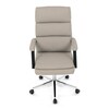 Kancelářské křeslo, houpací mechanismus, béžová ekokůže, KA-D8104 SIL