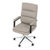 Kancelářské křeslo, houpací mechanismus, béžová ekokůže, KA-D8104 SIL