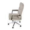 Kancelářské křeslo, houpací mechanismus, béžová ekokůže, KA-D8104 SIL
