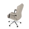 Kancelářské křeslo, houpací mechanismus, béžová ekokůže, KA-D8104 SIL