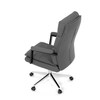 Kancelářské křeslo, houpací mechanismus, šedá ekokůže, KA-D8104 GREY