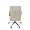 Kancelářské křeslo, houpací mechanismus, béžová ekokůže, KA-D8104 SIL