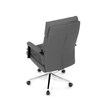 Kancelářské křeslo, houpací mechanismus, šedá ekokůže, KA-D8104 GREY